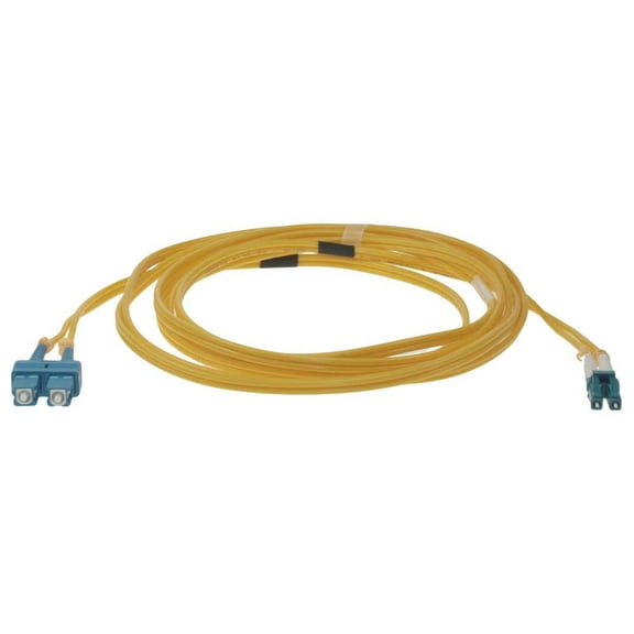 SF Cable LC-SC Duplex Singlemode 9/125 Fiber Optic Cable, 7 meter