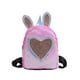 thumbnail image 1 of Stylish Heart Sequin Backpack Rabbit Ear Design Casual Bag Shiny Satchel Bookbag For Girls, 1 of 2