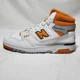 thumbnail image 2 of New Balance 650R White Orange Retro Sneakers BB650RCL Mens Size 10, 2 of 6