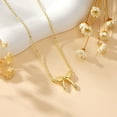 thumbnail image 5 of Turandoss Bow Necklace for Girls Women Dainty 14K-Gold-Plated Necklace Small Simple Bow Pendant Choker Necklaces Chain Necklaces Trendy Jewelry Gift for Girl Women, 5 of 7