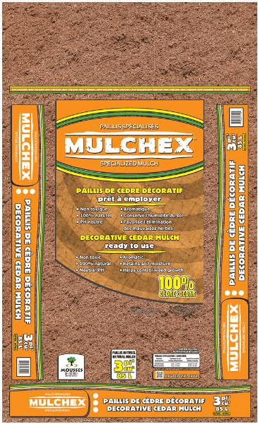 Cedar Mulch, Black, Organic, 3.0 Cu. Ft. Perfect for Landscaping, Gardens, Potted Plants, and More!