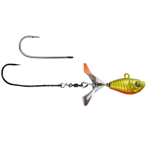 Kalin's Google  Eye Tungsten Search Bait 1/4oz  Chartreuse/Orange