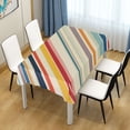 thumbnail image 3 of Yayeee Tablecloths for Rectangular Tables 54 x 54 inch Party Table Cover, Striped Pattern, 3 of 6