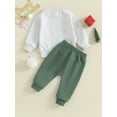 thumbnail image 4 of Toddler Baby Boy Girl Christmas Outfit Infant My First Christmas Sweatshirt Jogger Pants Clothes Set, 4 of 9