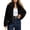 Black, variant on Faux Fur Jacket Women Fluffy Winter Cropped Coats Zip Up Fuzzy Jackets Long Sleeve Furry Coat Fall Clothes