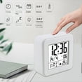 thumbnail image 3 of Reloj Despertador con Calendario Perpetuo, Reloj de Cabecera Activado por Voz con Retroiluminación, Reloj para Personas Mayores con Temperatura, 3 of 5
