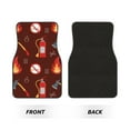 thumbnail image 2 of Honeii Fire Extinguisher Print Car Foot Mat Four-Piece Set - Front & Rear Universal Car Floor Mats for SUVs, Trucks, Sedans, 2 of 7