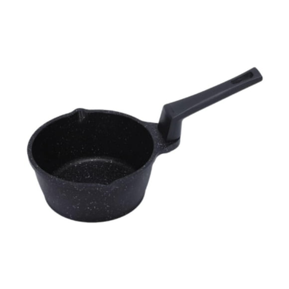 DOLITY Butter Warmer Pot Easy to Clean Mini Hot Oil Pan for Heating Home Restaurant Black