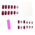 thumbnail image 5 of EBCUE Halloween Press on Nail Long Coffin Fake Nails Matte Full Cover Cute False Nails with Ghost Pumpkin designs Stick Acrylic Nail Reusable Glue on Nails for Women Halloween Party Finger Decor24pcs, 5 of 5
