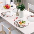 thumbnail image 6 of Ryvnso Watercolor Christmas Gnomes Round Plate Mats Dining Table Placemat 1 Piece for Holiday Decoration, 6 of 7