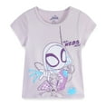 thumbnail image 2 of Marvel Spider-Gwen Ghost Spider Mix and Match Outfit Set with 2 Tops, Leggings, Shorts & Scrunchie (Girls), 5 Piece Set, Sizes 2T-5T, 2 of 7