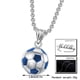 thumbnail image 3 of Collar con colgante de fútbol, baloncesto y fútbol americano en 3D de acero inoxidable, pendientes unisex, joyas para niños, hombres y mujeres, regalo para aficionados, 3 of 8
