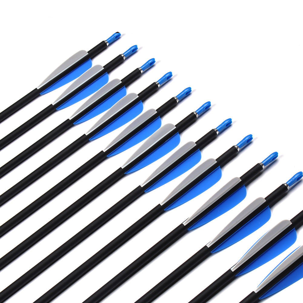 Carbon Arrow Replaceable Arrowhead Tips And Adjustable Nock Compound Re-curve 