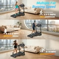 thumbnail image 6 of 4.0HP Folding Treadmill, 300-400lb Capacity, 15 Levels Auto Incline Treadmills for Home Running and Walking Max 10MPH Speed Dprodo Foldable EleTreadmill Running Machine with APP & Bluetooth, 6 of 12
