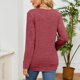 thumbnail image 3 of Top de otoño con cuello en V y empalme de encaje para mujer Top básico de manga larga holgado para mujer Camiseta de manga larga con cuello en V para mujer Top básico holgado ANGGREK  Otros, 3 of 7