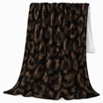 thumbnail image 2 of Classic Leopard Print Animal Pattern, Festive Holiday Scene, Warm Flannel Blanket for Cabin and Lodge with Detailed Artwork, Wildlife Lovers Thanksgiving Gift, Festive Home Decor, 2 of 9