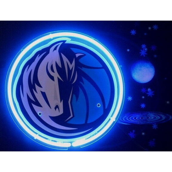 Queen Sense 14" Dallas Sports Team Maverick Neon Sign Acrylic Man Cave Handmade Neon Light 114DMA