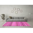 thumbnail image 3 of Ahgly Company Indoor Rectangle Abstract Pink Modern Area Rugs, 7' x 9', 3 of 4