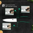 thumbnail image 5 of Ceramic Knife Set Kitchen Knives Set for Household Fruit Knives with Sheath 6" Bread Knife 5" Utility Knife 4" Fruit Knife 3" Paring Knife + One Peeler Rust Free Proof, 5 of 8