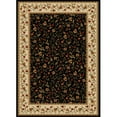 thumbnail image 1 of Radici 1593-1114-BLACK Como Rectangular Black Traditional Italy Area Rug- 2 ft. 2 in. W x 7 ft. 7 in. H, 1 of 1
