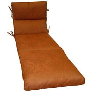 Brooklyn's Damsak Orange Chaise Lounge Cushion
