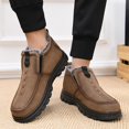 thumbnail image 5 of NOKIO Men's Spring And Autumn Winter Large Size Cotton Shoes Plus Velvet Thickened Light Bottom Thick Bottom Non Slip Warm Snow Boots Men'S Leisure Snow Ground Shoes, 5 of 5
