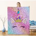 thumbnail image 1 of Manta de pestañas para mujeres y niñas, mantas de franela para pestañas, regalos, manta de unicornio para sofá, cama, sala de estar, suave, cálida y acogedora, decoración de pestañas de 60 x 50, 1 of 6