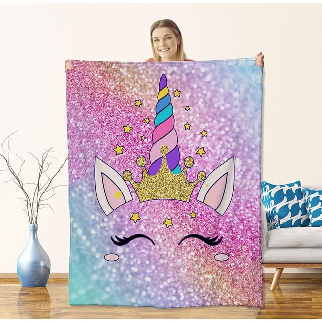 Manta de pestañas para mujeres y niñas, mantas de franela para pestañas, regalos, manta de unicornio para sofá, cama, sala de estar, suave, cálida y acogedora, decoración de pestañas de 60 x 50