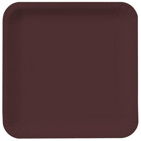 - Chocolate Brown Dessert Plates, 18 pk