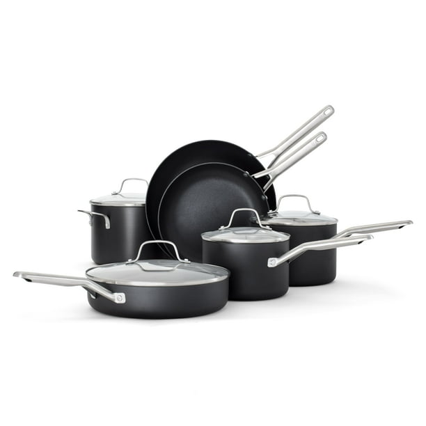 Juego de utensilios de cocina antiadherentes de 10 piezas con anodizado duro Calphalon®