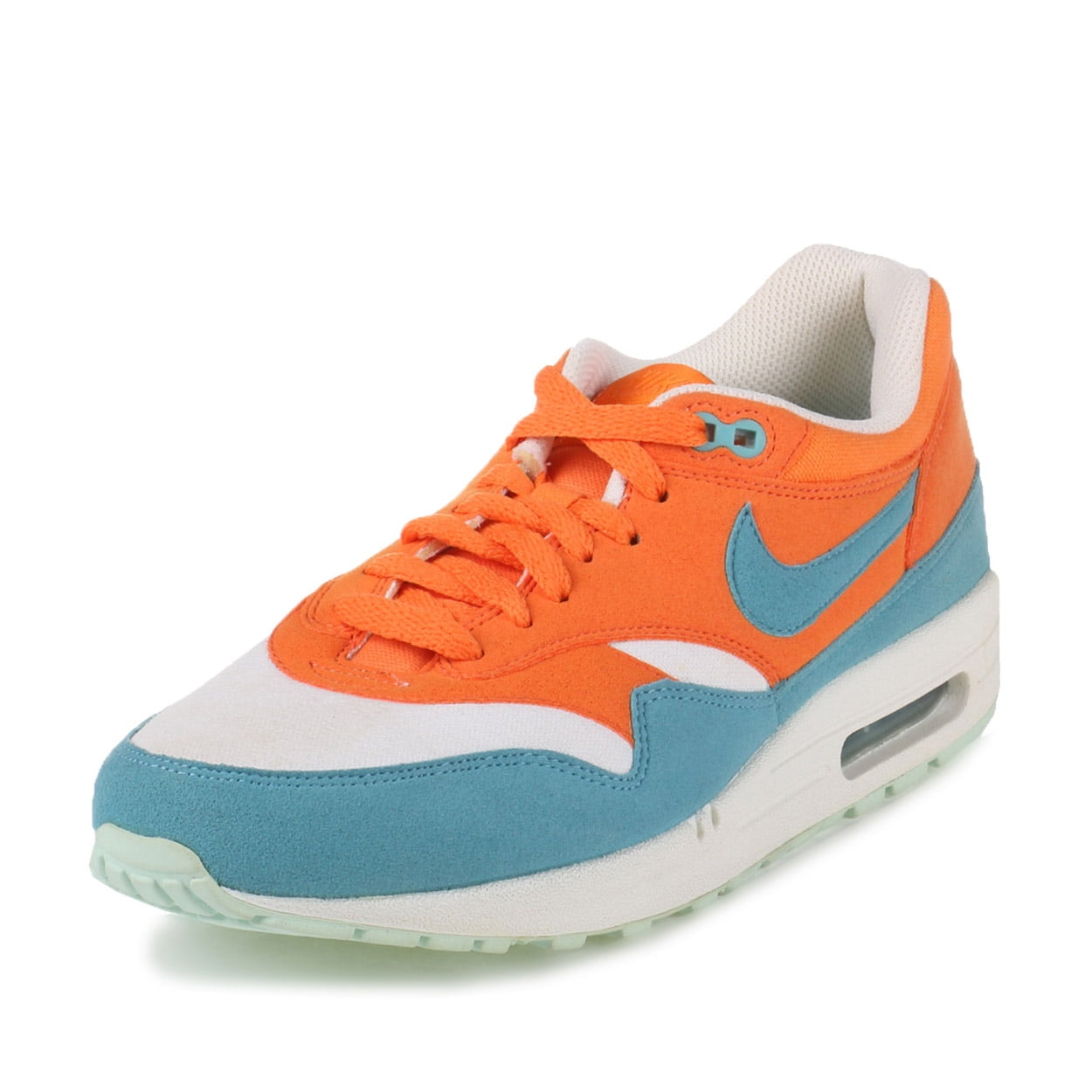 Nike - Nike Mens Air Max 1 Bright Mandarin/Mineral Blue 308866-800 - Walmart.com - Walmart.com
