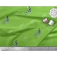 thumbnail image 2 of Soimoi Poly Georgette Fabric Dragonfly & Texture Print Sewing Fabric Yard 52 Inch Wide, 2 of 3