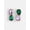 Emerald/Purple and Gold, variant on Women’s Bright Gem Drop Earrings