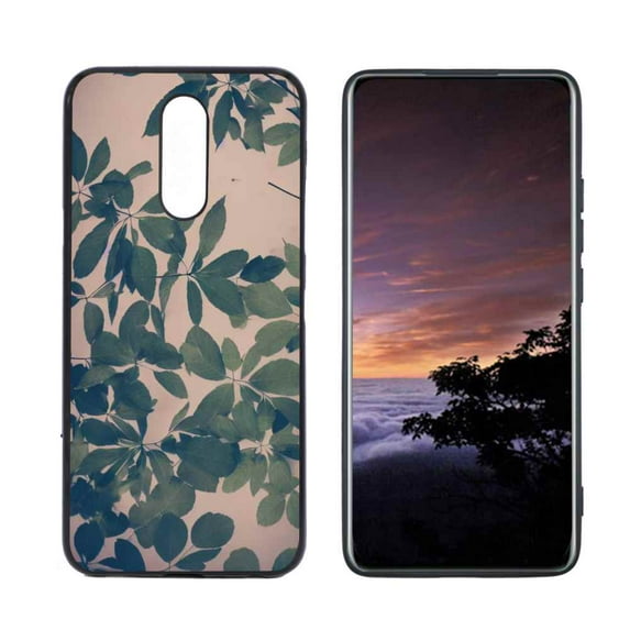 Leaves-183 Phone Case, Degined for LG X4 Case Men Women, Flexible Silicone Shockproof Case for LG X4