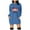Blue, variant on Christmas Dress for Womens Christmas Outfit Women's Christmas Print Long Sleeve Hoodie Dress With Pockets Casual Sweatshirt