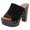 Black, variant on VerPetridure High Heel Slippers for Women Fish Mouth High-heeled Thick-heeled Comfortable Women's Sandals