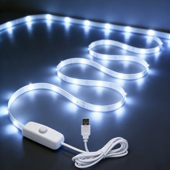Indoor LED Lamp with Push-Button Switch, USB LED Light Strip for Living Room Background Lighting, Easy to Install And Decorate Halloween