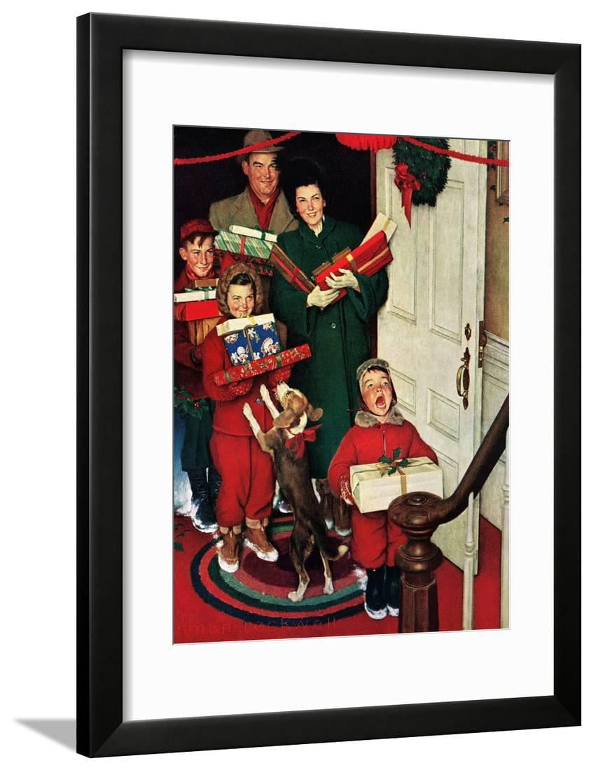 "merry christmas, grandma!" figurative family art print wall art by norman rockwell ”Merry Christmas, Grandma!’ Framed Print Wall Art By Norman Rockwell - Walmart.com - Walmart.com