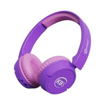 Contixo Kids Bluetooth Headphones, Wireless & Wired, Built-In Mic, Foldable, Adjustable Headband, iPhone, iPad, Android & Gaming Devices - Purple/Pink