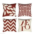 thumbnail image 1 of Fundas de almohada de 18.0 x 18.0 in, decorativas cuadradas, fundas de cojín, decoración del hogar, decoración para sofá, cama, silla, coche, juego de 4, 1 of 6