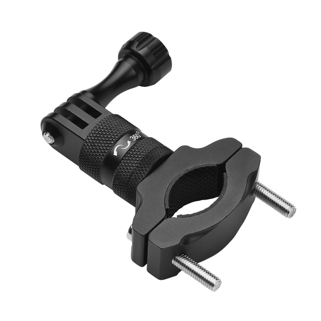 Montaje de cámara Soporte de montaje de manillar de bicicleta de aleación de aluminio 360 grados Accesorios de montaje de cámara giratoria Reemplazo para Gopro Hero 9/8/7/6/5/4 SJCAM YI DJI Osmo y otr Romacci Montaje de cámara