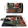 thumbnail image 2 of WYYP Christmas Tree Presents Santa Claus Square Outdoor Picnic Mat Waterproof Blanket for Camping Park Beach Grass Outdoor Travel Camping Hiking 58.3x58.3in, 2 of 6