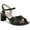Black Leather, variant on Womens ZUMMAA Patent Adjustable Ankle Strap Pumps