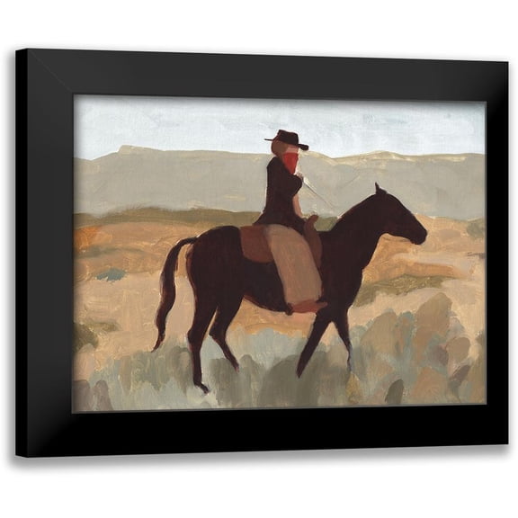 Green, Jacob 14x12 Black Modern Framed Museum Art Print Titled - Folk Bandit I