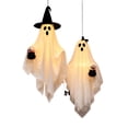 thumbnail image 4 of Halloween Hanging Ghost Set of 2 with Remote Control Lights, Outdoor Couple Ghost Decor for Yard, Garden, Patio, and Holiday Party Display Enyisa, 4 of 6