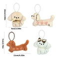 thumbnail image 5 of KUFptva Dog Shaped Plush Keyring Soft Stuffed Animal Keychain Accessory Bag Decoration for Everyday Use Children Birthday, 5 of 7