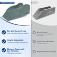thumbnail image 3 of KingPavonini Adjustable Leg Elevation Pillows for After Surgery, Ergonomic Curve Keeps Knee Straight (Single Leg), 3 of 9
