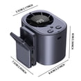 thumbnail image 3 of 2026 Car Air Conditioner Fan With LED Display 360° Rotation 199 Speeds & Semi Technology USB Rechargeable Personal Fan Hands Fan For Cars Work C, 3 of 9