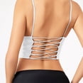 thumbnail image 4 of qolati Women's Vintage Floral Corset Bustier Top Renaissance Lace Up Boned Shapewear Top Front Closure Bandeau Tube Tops White L, 4 of 4