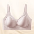 thumbnail image 2 of Njagoc3 Wireless Bras for Women Adjustable Breathable Bra Thin Lace Gather Bra Rimless Daily Bra, 2 of 6